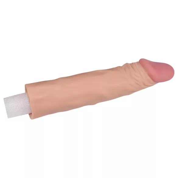 Lovetoy Pleasure X-tender - penissleeve - forlængelse 19cm - naturfarvet