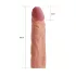 Lovetoy Pleasure X-tender - penissleeve - forlængelse 19cm - naturfarvet