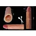 Lovetoy Pleasure X-tender - penissleeve - forlængelse 19cm - naturfarvet