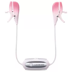   Lovense Gemini - app-styret vibrerende brystvorteklemme (pink)