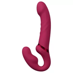 Lovense Lapis - strap-on vibrator uden sele - rød