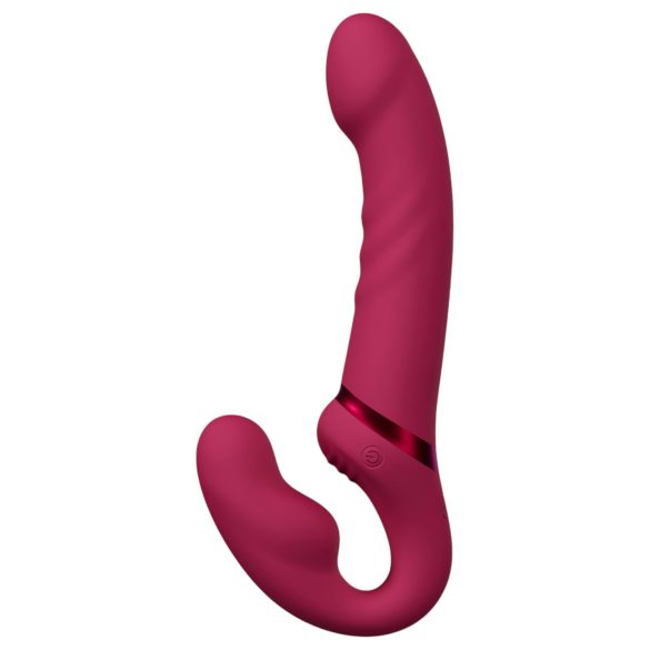 LOVENSE Lapis - trådløs strap-on vibrator (rød)