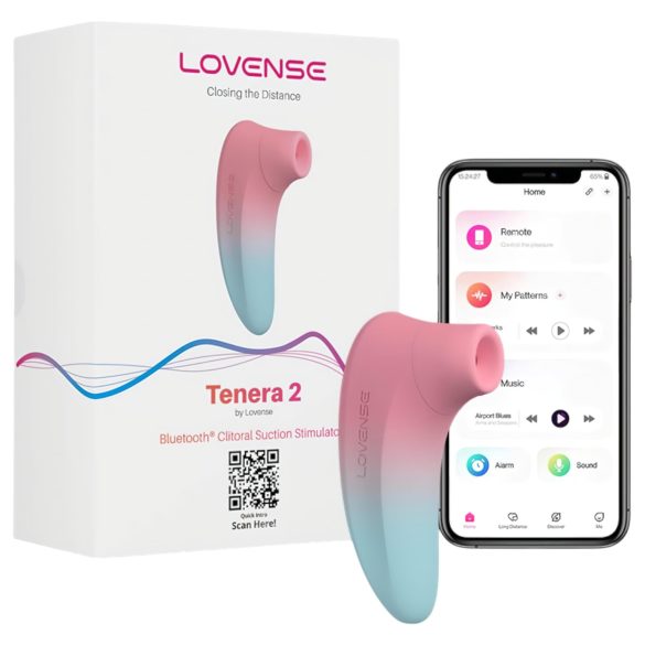 LOVENSE Tenera 2 - smart klitorisvibrator (blå-pink)