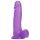 Tracy's Dog Jelly 8 - sugekop-vibrator med testikler (lilla)