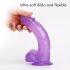 Tracy's Dog Jelly 8 - sugekop-vibrator med testikler (lilla)