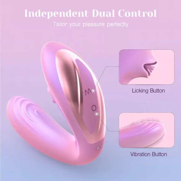 Tracy's Dog OG Lick - G-punktsvibrator og klitorisstimulator (pink)