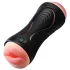 Leopard - penisvibrator med mund og kunstig vagina - natur