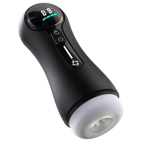 Leopard - masturbator med sugefunktion - sort