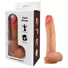   FeelSkin - ultrarealistisk dildo med testikler (natur, 17 cm)