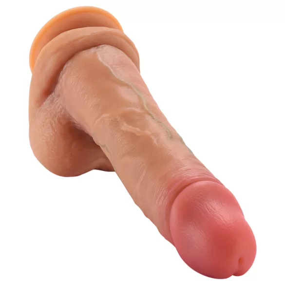 FeelSkin - ultrarealistisk dildo med testikler - natur (23 cm)