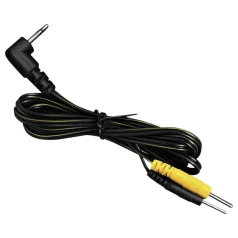   DG-LAB - elektrode-kabel fra 2,5 mm jack til 2 mm stik (sort)