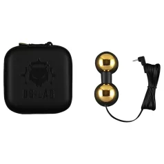   DG-LAB BiPolar B - to-polet metal elektrode med timeglasform (guld)