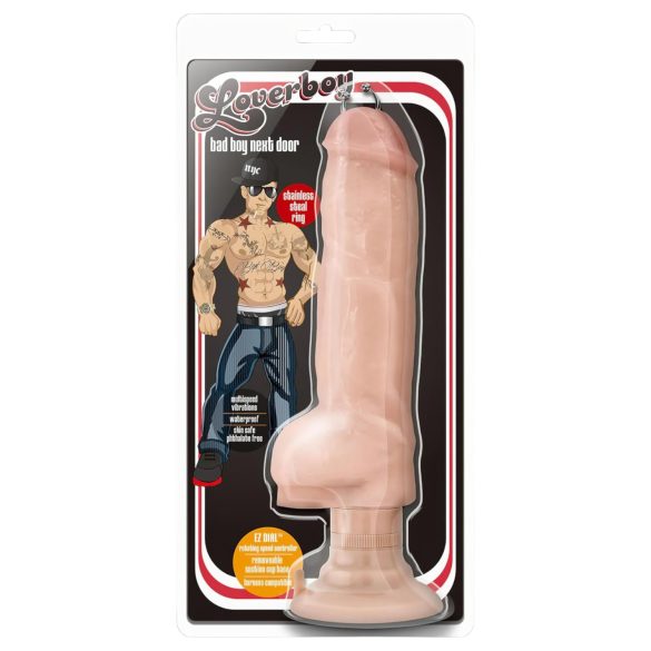 Blush Bad Boy - vibrator med penisring - 33cm - natur