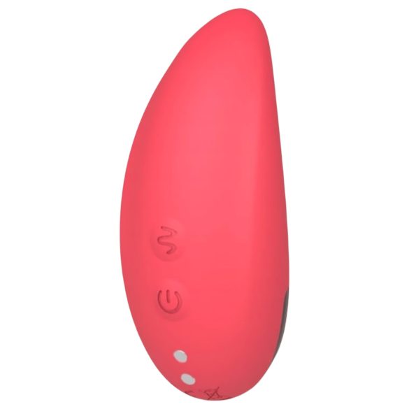 Vibeconnect - Opladelig, vandtæt klitorisvibrator (rød)