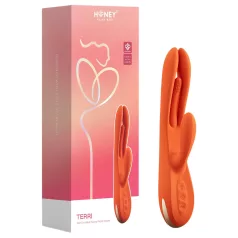   Honey Play Box Terri - appstyret vibrator med klitorisbøjle (orange)