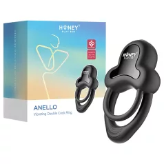   Honey Play Box Anello - App-styret vibrerende penis- og kuglering til mænd (sort)