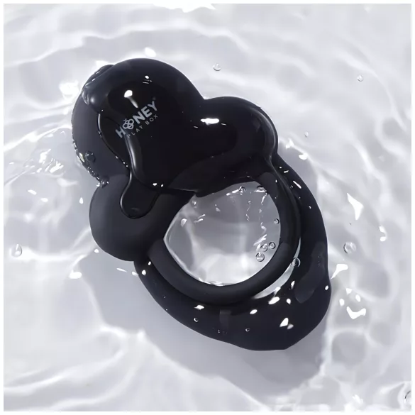 Honey Play Box Anello - App-styret vibrerende penis- og kuglering til mænd (sort)
