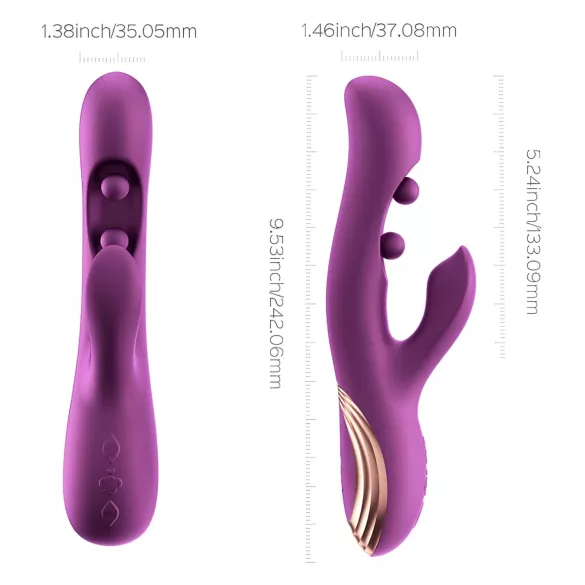 Honey Play Box Gem - App-styret perlevibrator til G-punkt og klitoris (lilla)
