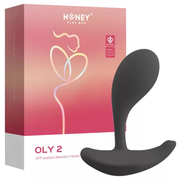 Honey Play Box Oly 2 - App-styret G-punkts- og klitorisstimulator vibrator (sort)