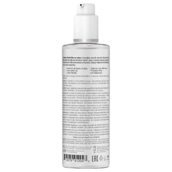 Wicked Simply Hybrid - glidecreme - hybrid base - 120ml