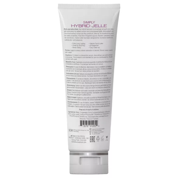 Wicked Simply Hybrid Jelle - glidecreme - hybrid - 120ml