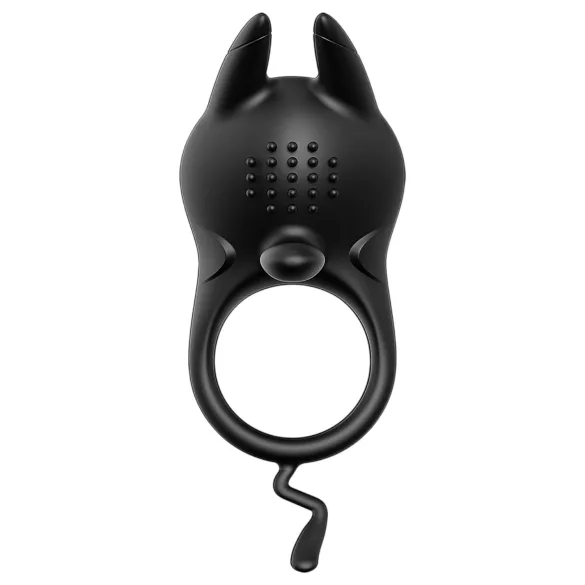 AlvUp - penisring med vibrator - klitorisstimulator - sort
