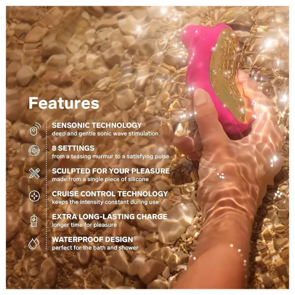 LELO Sona Cruise - klitorisvibrator med lydbølger - pink