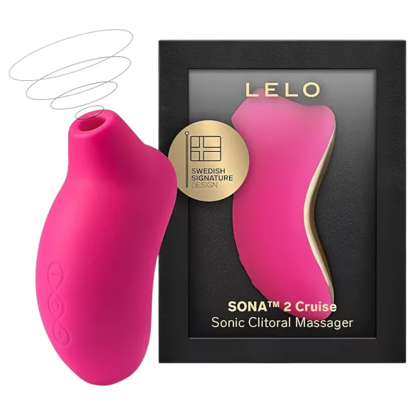 LELO Sona 2 Cruise - klitorisvibrator med lydbølger - kirsebærrød