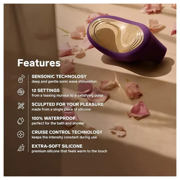 LELO Sona 2 Cruise - klitorisvibrator med lydbølger - kirsebærrød