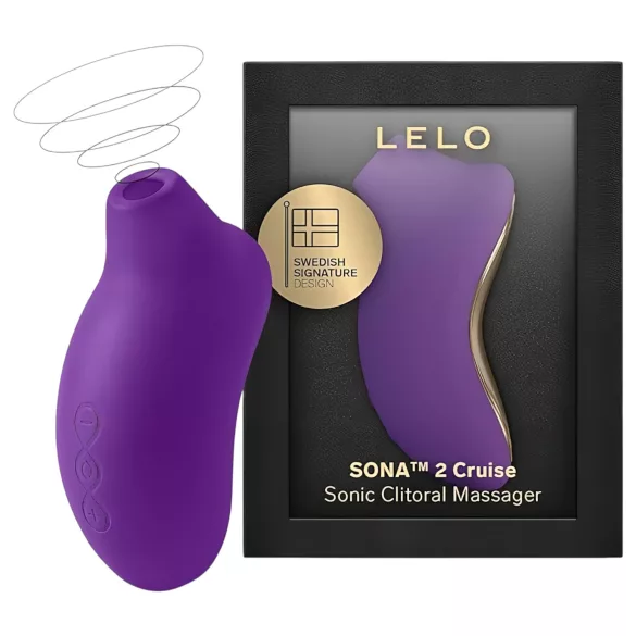 LELO - klitorisvibrator med lydpulser - silikone lilla