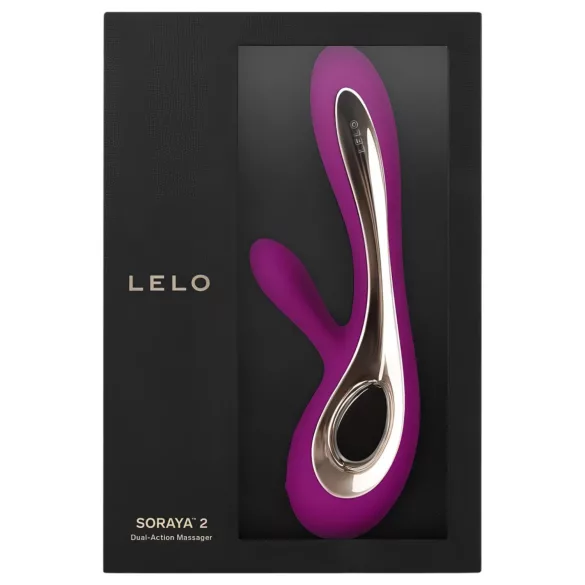 LELO Soraya 2 - rabbit vibrator med klitorisarm - vandtæt - lilla