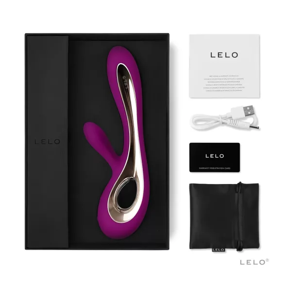 LELO Soraya 2 - rabbit vibrator med klitorisarm - vandtæt - lilla