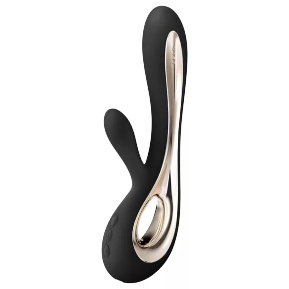 LELO Soraya 2 - rabbit vibrator med klitorisarm - genopladelig, vandtæt, sort