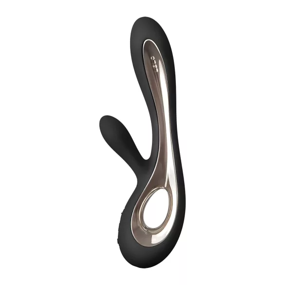 LELO Soraya 2 - rabbit vibrator med klitorisarm - genopladelig, vandtæt, sort