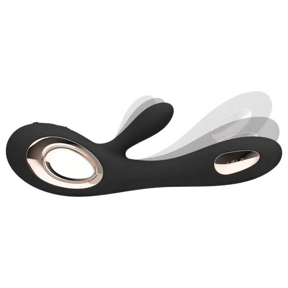 LELO Soraya Wave - dobbeltvibrator med klitorisstimulation - sort