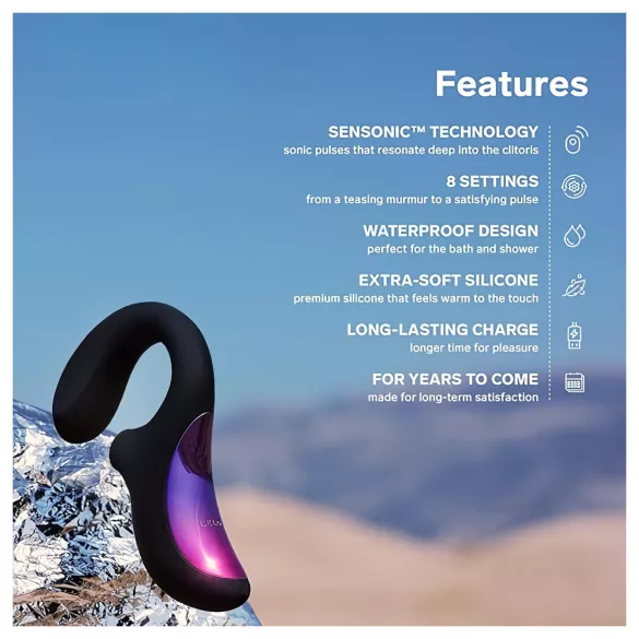 LELO Enigma - G-punkt og klitorisvibrator - genopladelig - sort