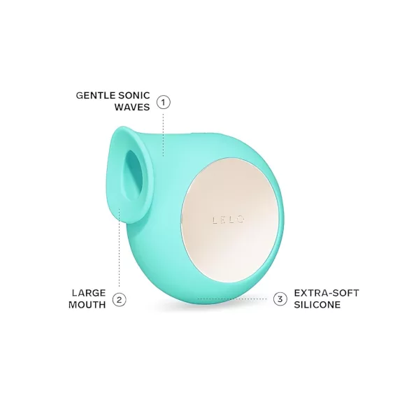 LELO Sila - klitorisvibrator med lydpulser - vandtæt - turkis