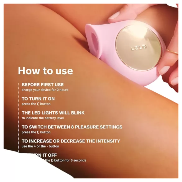 LELO Sila - klitorisvibrator med lydbølger - vandtæt - pink