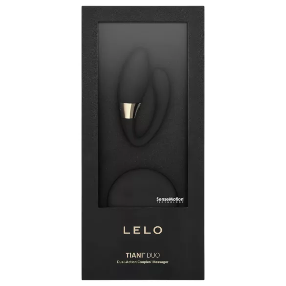 LELO Tiani Duo - parvibrator - fjernbetjening - silikone - sort
