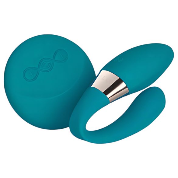 LELO Tiani Duo - silikone parvibrator (blå)