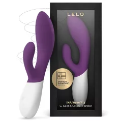   LELO Ina Wave 2 - rabbitvibrator - genopladelig vandtæt - lilla
