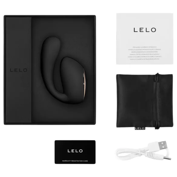 LELO Ida Wave - parvibrator med rotation og vibration - genopladelig - sort