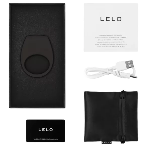 LELO Tor 3 - App-styret vibrerende penisering til mænd (sort)