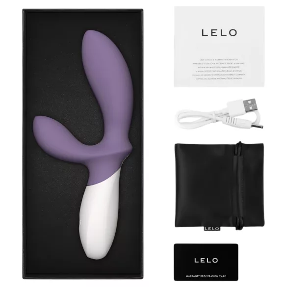 LELO - prostatavibrator med bølgebevægelse - genopladelig, vandtæt, lilla
