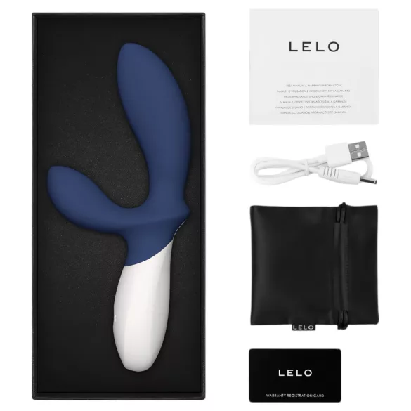 LELO Loki Wave 2 - prostatavibrator - genopladelig vandtæt - blå