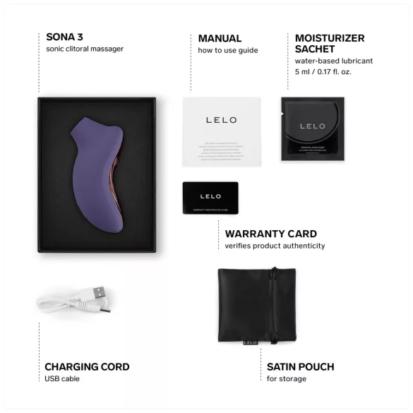 LELO - klitorisvibrator med lydbølger - lilla