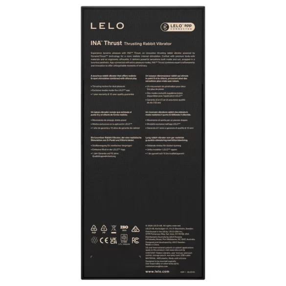 LELO - INA Thrust stødende kaninvibrator (lilla)