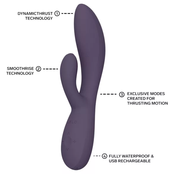 LELO - INA Thrust stødende kaninvibrator (lilla)