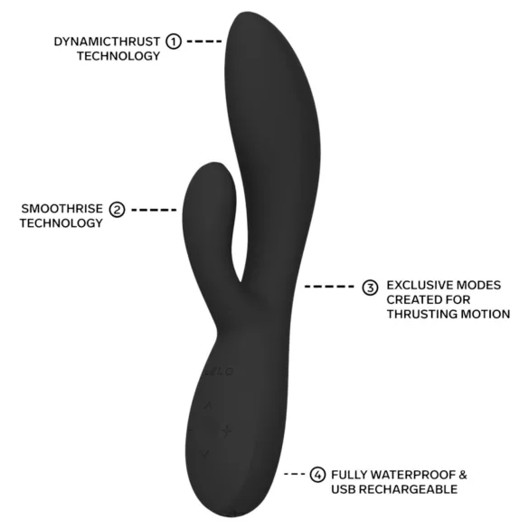 LELO - INA Thrust stødpende kanin-vibrator (sort)