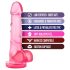 B Yours Sweet N Hard 4 - testikeldildo - 18cm (pink)